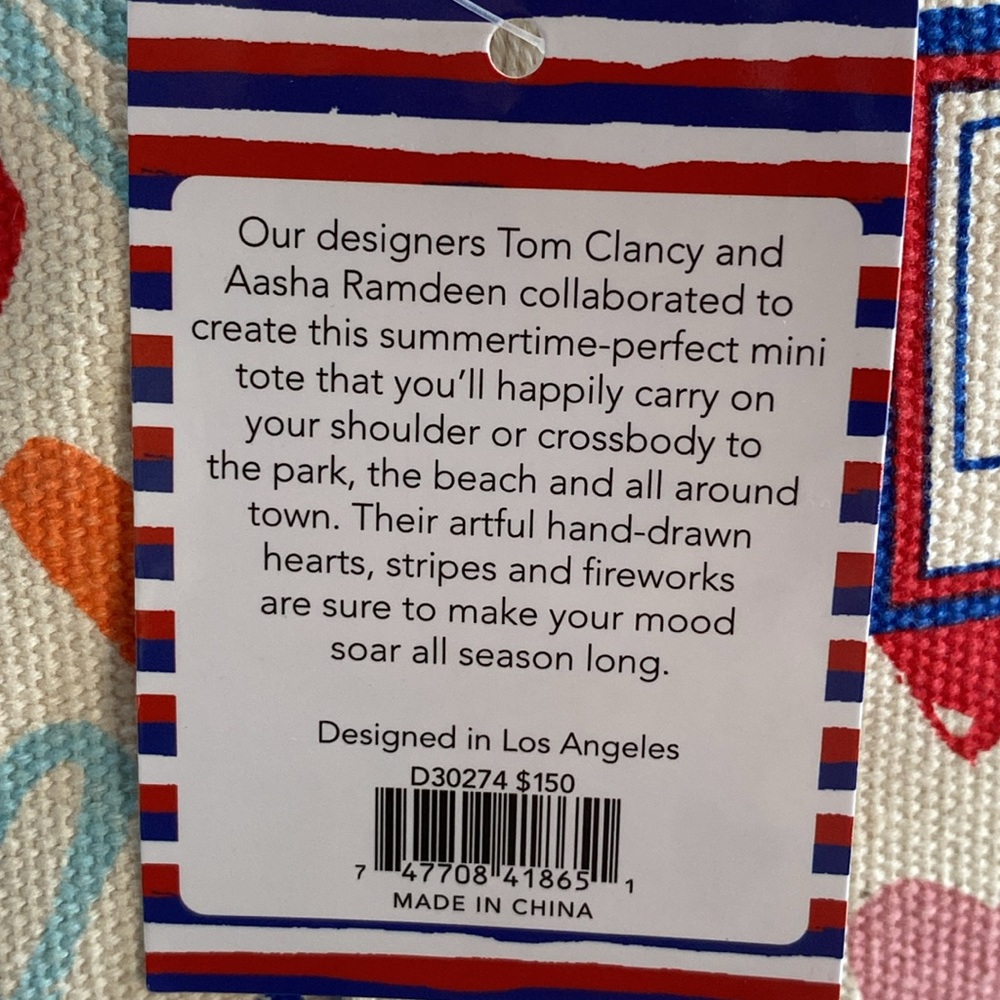 *SOLD*NWT Brighton Red White And You Mini Tote - Picture 14 of 14